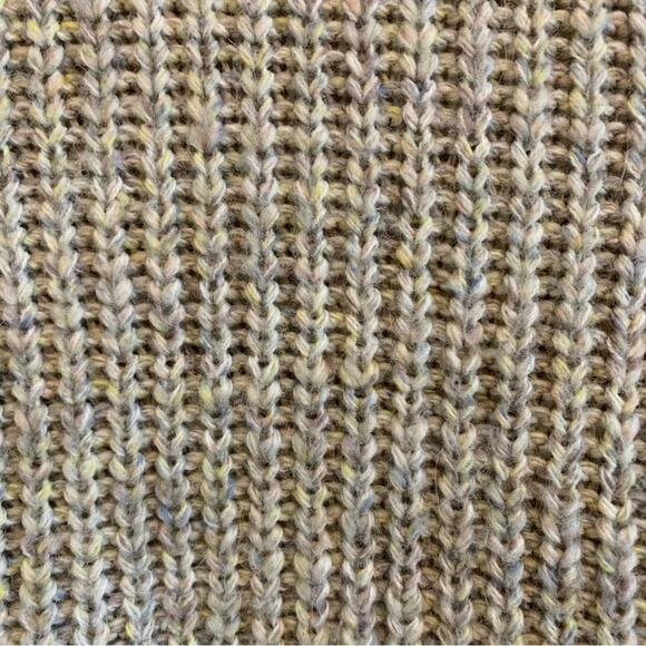 Caslon Cream Multi-Color Knit Wool Blend Wide Neck Pullover Sweater - Picture 2 of 8